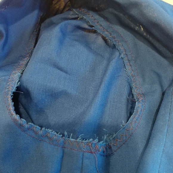 Vintage Blue Midi Dress - Picture 7 of 9